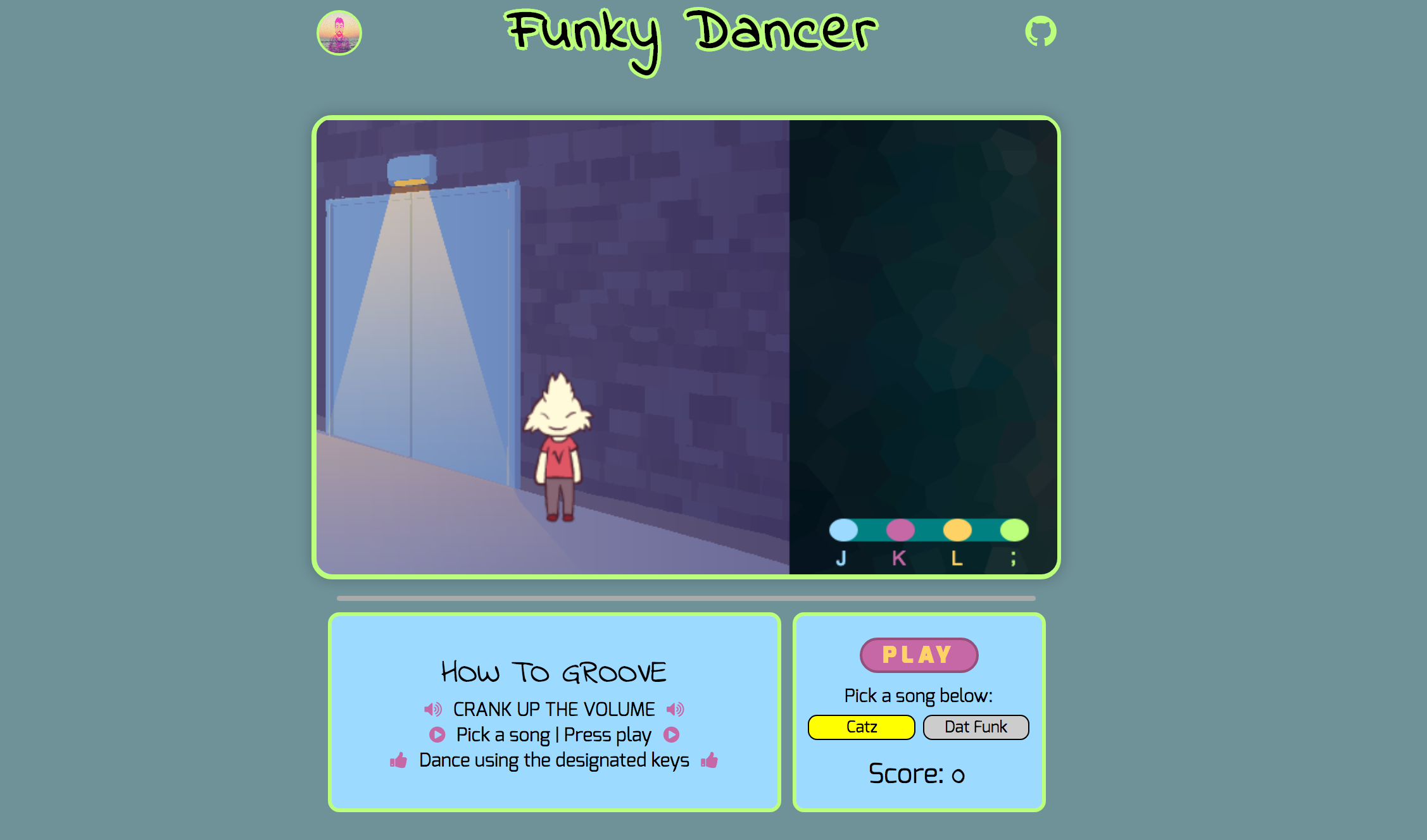 Funky Dancer gameplay screenshot
